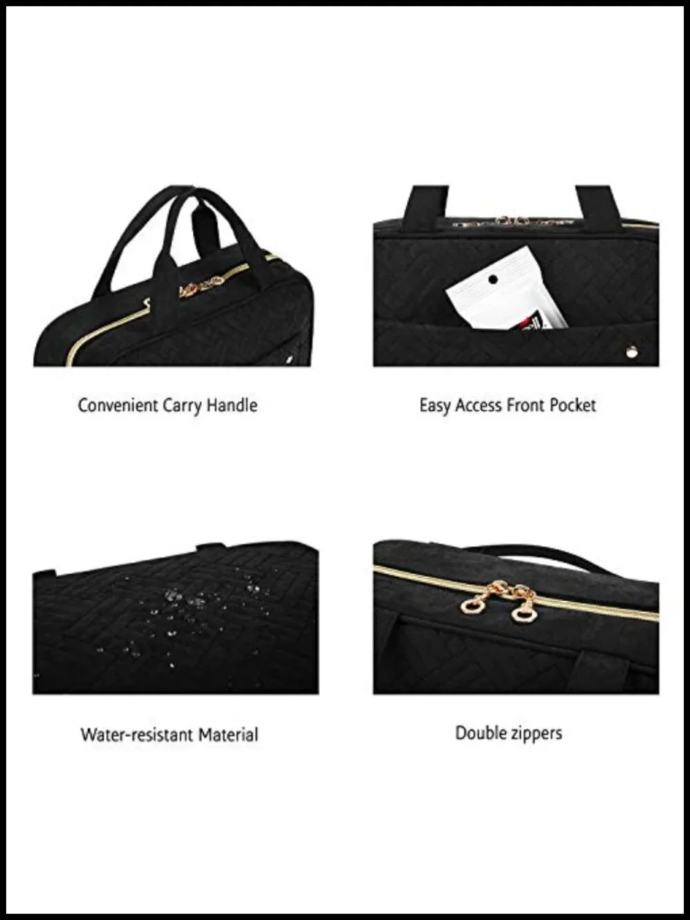 Toiletry Bag with Hanging Hook, Water-resistant Travel Organizer, Makeup